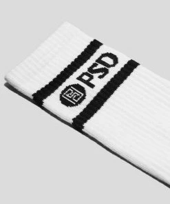 PSD Underwear Crew Socks 3-Pack White 7 PSD Underwear Crew Socks 3-Pack White