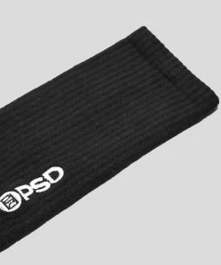 PSD Underwear Crew Socks 3-Pack Black CORE BASICS 3 PSD Underwear Crew Socks 3-Pack Black CORE BASICS