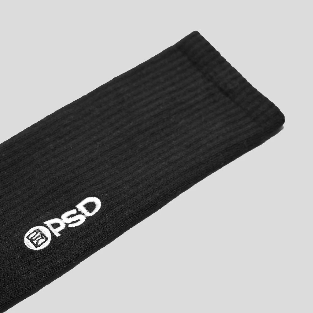 PSD Underwear Crew Socks 3-Pack Black CORE BASICS PSD Underwear Crew Socks 3-Pack Black CORE BASICS